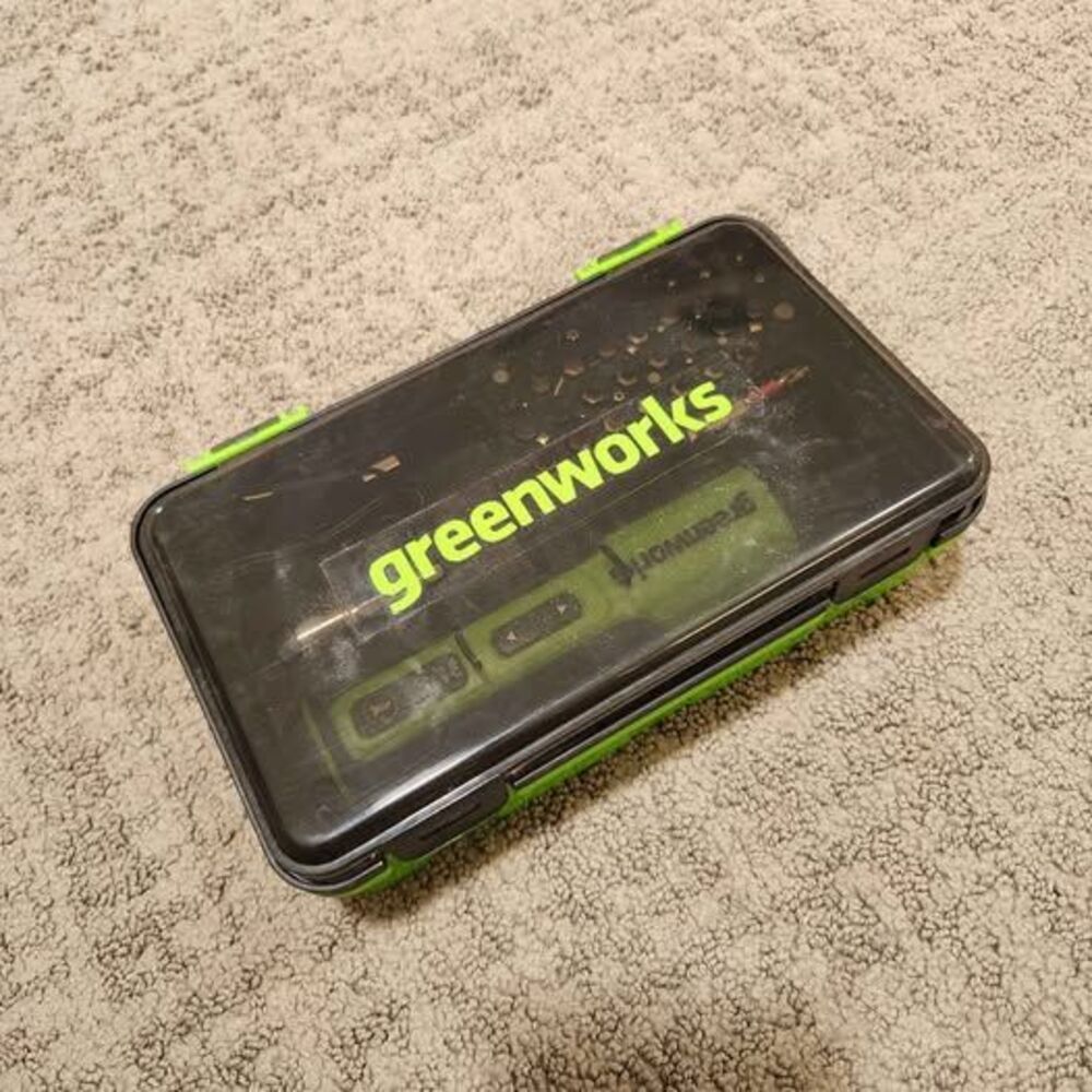 Greenworks 4V Cordless Screwdriver w/ 26-piece accessory kit